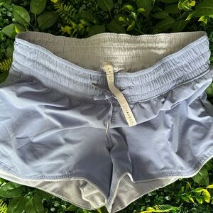 Light Blue and Gray Athletic Shorts